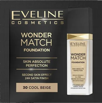Podkladová báze na tvář Eveline Cosmetics Wonder Match podkladová báze na obličej č. 30 mini verze VZOREK