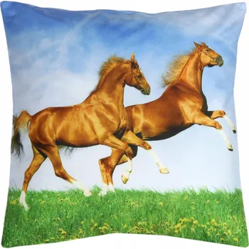 Povlak na dekorativní polštářek Dekorační povlak na polštář 40x40 Koně