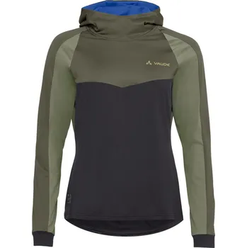 cyklistický dres VAUDE Cyklistický dres s dlouhým rukávem zimní - QUIMSA LS - zelená/černá