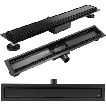 Odvodňovací žlab Rea Neox Czarny odtokový žlábek 80 cm černá REA-G6604