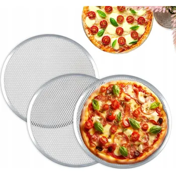 Plech na pečení SÍŤKA FORMA NA PEČENÍ PIZZY 30CM 3ks na pizzu, síto na pizzu