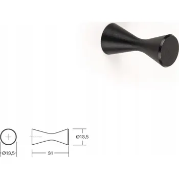 Nábytkové kování Nábytková úchytka knopka VIEFE 0497 DIABOLO FI14 černá