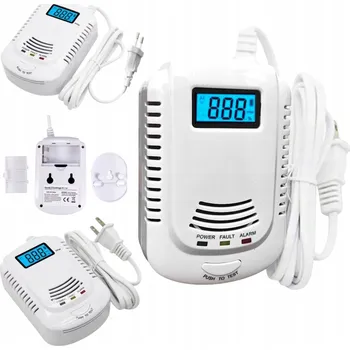 Detektor CO DETEKTOR PLYNU A OXIDU UHELNATÉHO 2v1, HLÁSIČ OXIDU UHELNATÉHO (CO) A LPG, CERTIFIKOVANÝ, LCD