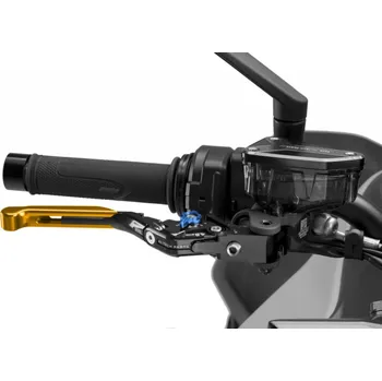 Páčka brzdy bez adaptéru 4.0 414ONA rozšiřitelná skládací zlatá/modrá