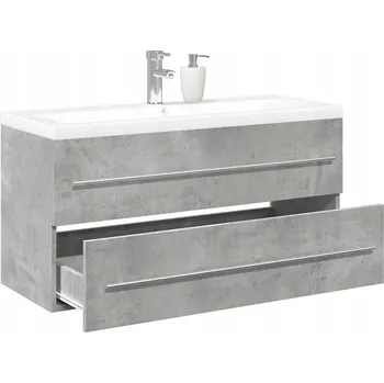 Koupelnový nábytek 2-dílná sada koupelnového nábytku, šedá barva betonu