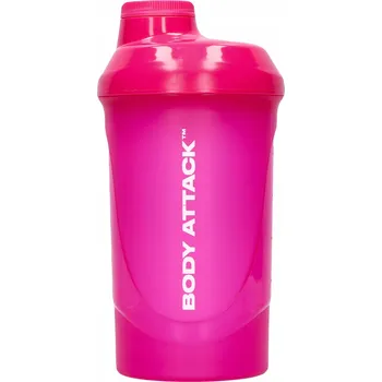 Shaker Shaker Body Attack 600 ml Sítko Těsný Bez BPA Trénink Posilovna
