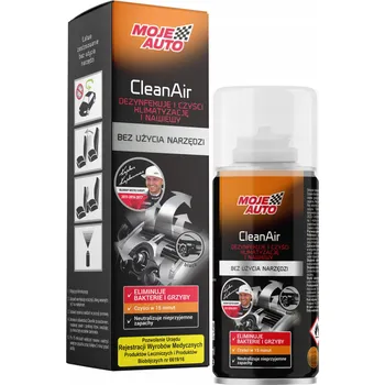 MOJE AUTO CLEAN AIR DEZINFEKCE KLIMATIZACE BLACK GRANÁT 150 ml 19-595