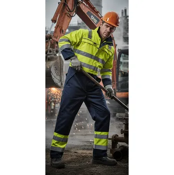 Portwest Overal BIZFLAME DELPHI Hi-Vis Multi Norm, žluto/modré Velikost XL žlutá/navy
