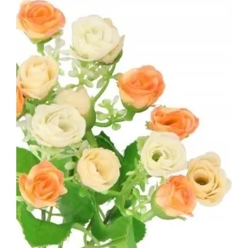 umělá květina UMĚLÉ KVĚTY KYTICE RŮŽÍ RŮŽE VĚTVIČKY DEKORACE DO VÁZY DOMŮ