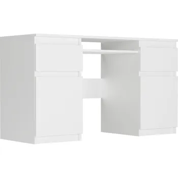 Psací stůl Obdélníkový psací stůl Framire 135 x 50 x 76 cm bílý