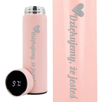 Termoska Termoska Smart LED Černá Termická | Dárek Ke Dni Učitelů Děkujeme