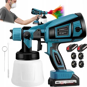 Stříkací pistole STŘÍKACÍ PISTOLE 1000ML DTY AEROGRAF NÁŘADÍ 200W 5 TRYSKY