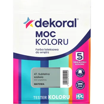 barva na zeď Dekoral latexová Barva na zeď 0,04 l jemná šalvěj matná