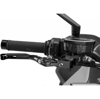 Páčka brzdy bez adaptéru 4.0 414NNP rozšiřitelná skládací černo/stříbrné