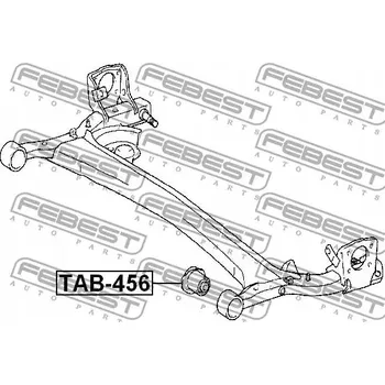 Zavěšení kol Febest TAB-456 Uložení, pouzdro nápravy