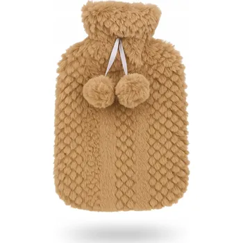 Termofor TERMOFOR VELKÝ NA VODU GUMOVÝ 2L OHŘÍVAČ NA KOLIKU BOLEST MĚKOUČKÝ PLYŠOVÝ