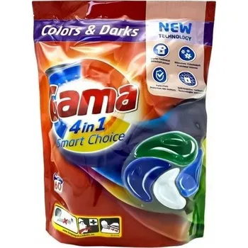 Prací prostředek Gama Kapsle na praní barevného a tmavého prádla 4v1 60 kapslí