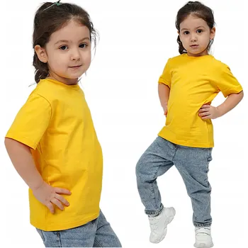 DÍVČÍ CHLAPECKÉ TRIČKO NA TĚLOCVIK BAVLNA ŽLUTÉ VELIKOST 128 MODKIDS