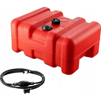 Palivová nádrž VEVOR Lodní palivová nádrž, přenosná nádrž na palivo pro lodní motory, červená