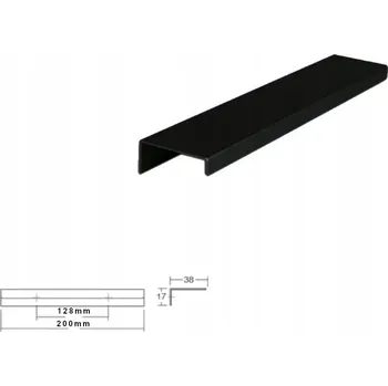 Nábytkové kování Úchytka VIEFE 0518 WAY černá matná 0518128L09