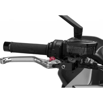 Páčka brzdy bez adaptéru PUIG 4.0 4120PR dlouhé stříbrná/červená