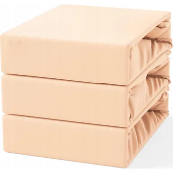 Prostěradlo Prostěradlo Bavlněné s Gumou 180x200 Lososové