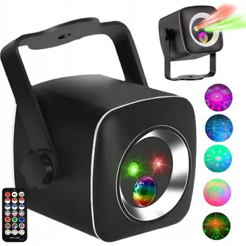 Světelný efekt LAMPKI DISCO DJ LASEROVÉ DISCO SVĚTLO LED PROJEKTOR S DÁLKOVÝM OVLÁDÁNÍM PRO PÁRTY