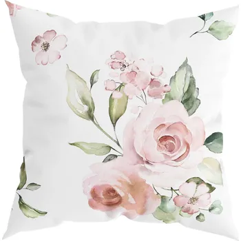 Povlak na dekorativní polštářek Povlak na polštář 40x40 Květiny Růže 8238
