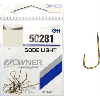 Rybářský háček Háčky zemní, mořské, spiningové, s návazcem, s otřepem Owner 50281 Sode Light 14 ks