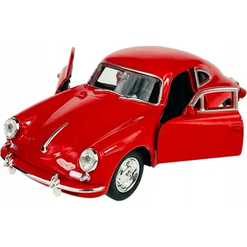 autíčko WELLY OLD TIMER PORSCHE 356 B 356B ČERVENÝ 1:34 NOVÝ KOVOVÝ MODEL 43803