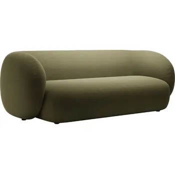 Pohovka Micadoni Zelená sametová trojmístná pohovka Kate 213 cm