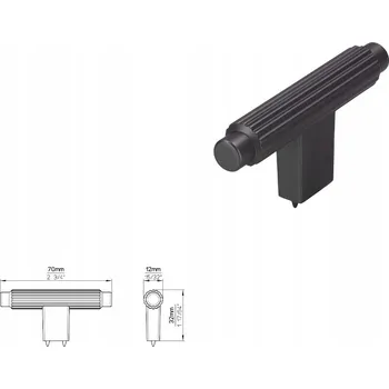 Nábytková úchytka SIRO 2594-70ZN68 antracit matná