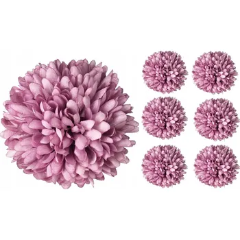 umělá květina HLAVIČKY CHRYZANTÉMA UMĚLÉ KVĚTY 10 KS 12 CM JAKO ŽIVÉ OZDOBNÉ DEKORACE