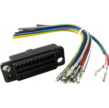 Auto elektroinstalace Univerzální automobilová zásuvka Thompsonic, 16 pinů, s vodiči