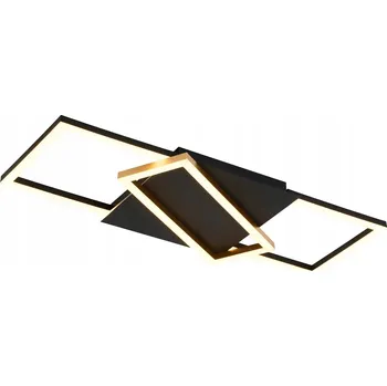 Stropní svítidlo Rabalux Kitlee LED 40W černo-zlaté, stmívatelné s dálkovým ovládáním
