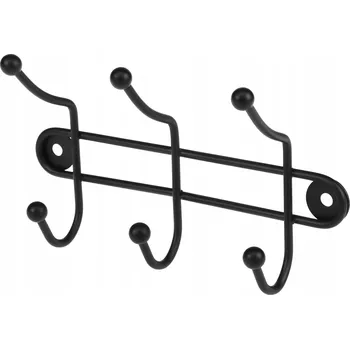 Věšák Tyč s háčky na kolíčky Galicja černá