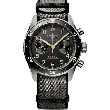Hodinky Longines Spirit Flyback Automatic Titanium Flyback Chronograph Chronometr L3.821.1.53.2