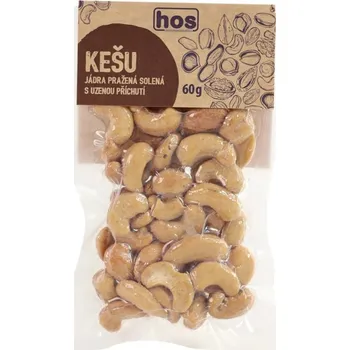 Sušená potravina Kešu pražené s uzenou příchutí 60g Hos 5956