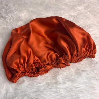 Čepice Sada hedvábných doplňků do vlasů ručně šitá čepice gumičky červená