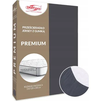 Prostěradlo Prostěradlo bavlněné s gumou 160x200 JERSEY VYSOKÁ GRAMÁŽ antracit