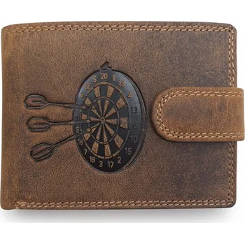 Peněženka Kožená peněženka Šipky s přezkou