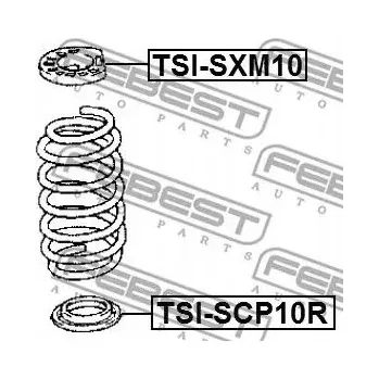 Febest TSI-SCP10R Podložka pružiny