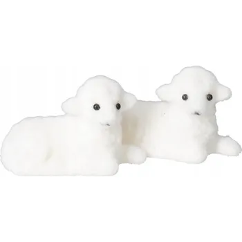 Velikonoční dekorace BERÁNEK VELIKONOČNÍ FIGURKA OZDOBA DEKORACE 2 KS VELIKONOČNÍ DEKORACE