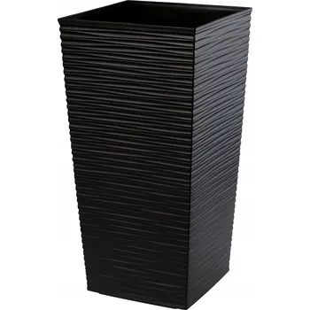 Květináč Černý plast Květináč Kadax 19 cm x 19 x 37 cm
