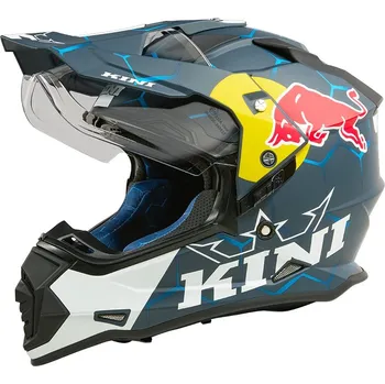 Helma na motorku Přilba na cestovní Enduro - KINI Red Bull ADV 1.0 - modrá / bílá XL (61/62 cm)