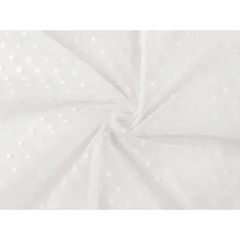 Tyl jemně pružný s puntíky