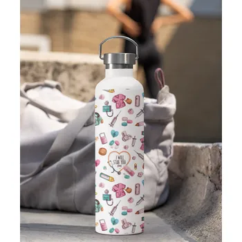 Termoska Termoska s bambusovým víčkem I will stab you, Barva Bílá, Velikost 500 ml, Canvas Termoska s bambusovým víčkem 500 ml Bezvatriko.cz 3022