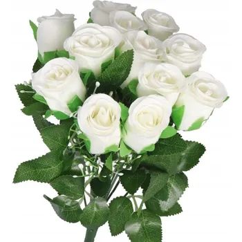 umělá květina UMĚLÉ KVĚTY ROSTLINY RŮŽE KYTICE HUSTÁ XXL DOMÁCÍ DEKORACE