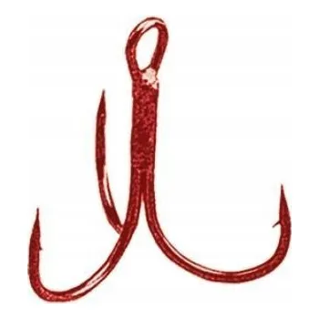 Rybářský háček Trojháčky na přívlač s protihrotem Owner ST36RD Červené, velikost 8, ks (počet): 8