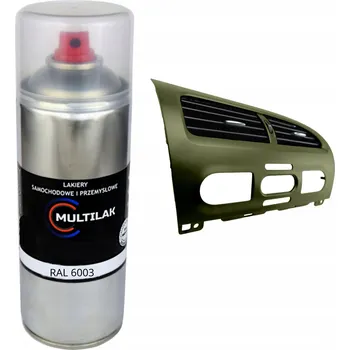 Lak na dřevo Lak ve spreji na dekory a lišty v interiéru auta RAL 6003 lesklý